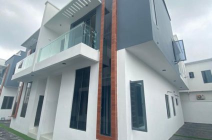 well built, exquisite and beautiful 4 bedroom semi detached duplex in a secured gated estate in 2nd second toll gate orchid ikota lekki