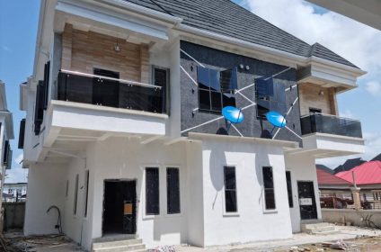 H HOMES, Off Chevron Toll Gate, Lekki is a set of Newly Built 4 Bedroom Semi Detached Duplex + BQ